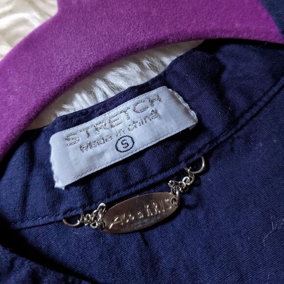 3 for $20!  Ali & Kris Fitted Stretch Cotton Dressy Shirt with Ruffles & Buttons - Picture 5 of 10